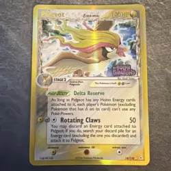 Pokemon TCG Holon Phantoms Delta Species Reverse Holo Pidgeot #14/110 - LP - Image 1