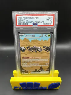 2024 POKEMON SSP SURGING SPARKS SPECIAL ILLUSTRATION RARE DURANT EX #236 PSA 8 - Image 1