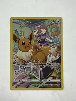 Eevee Full Art (TG11/TG30) Brilliant Stars Pokemon Card - NM - Image 1
