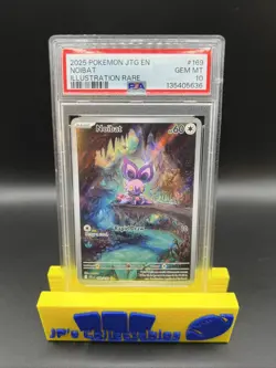 2025 POKEMON JTG EN-JOURNEY TOGETHER ILLUSTRATION RARE #169 NOIBAT PSA 10 - Image 1