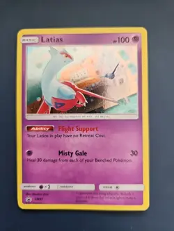 Pokemon tcg Latias SM87 Holo Sun & Moon Black Star Promo - Image 1