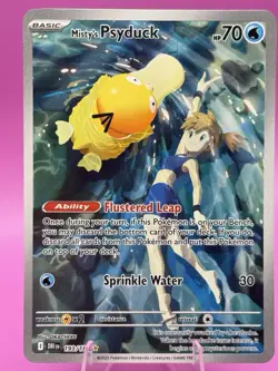 Pokemon TCG Misty's Psyduck Destined Rivals 193/182 Illustration Rare Card - Image 1
