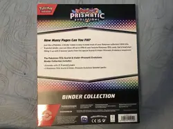 Pokemon Card Scarlet and Violet Prismatic Evolutions Binder Collection SEALED - Image 2