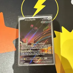 Pokemon TCG Iron Jugulis Illustration Rare Card 216/182 Paradox Rift best - Image 1