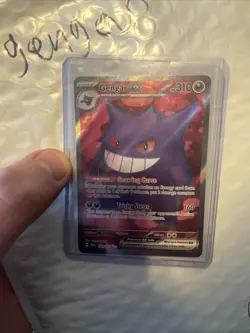 Pokemon Gengar EX TCG Full Art Ultra Rare Holo Card 193/162 Temporal Forces - Image 1