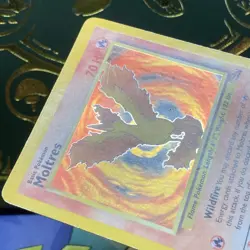 1999 Pokemon Moltres 12/62 Fossil Holo HP Pokemon Card - Image 5