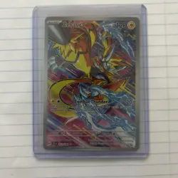 Pokemon TCG Stellar Crown Zeraora Holo Rare Card Illustration 151/142 NM - Image 1