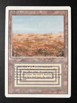 Magic: The Gathering Scrubland — Revised Edition — Near Mint - Image 1