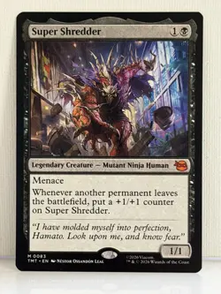 SUPER SHREDDER Mythical Rare 0083 Magic The Gathering TMNT - Image 1