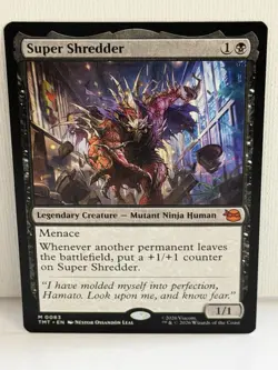 SUPER SHREDDER Mythical Rare 0083 Magic The Gathering TMNT - Image 4