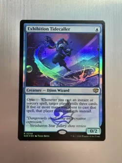 Exhibition Tidecaller - 48 - MTG: Secrets of Strixhaven - Rare - FOIL - Image 1