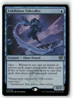 Exhibition Tidecaller Secrets of Strixhaven MTG NM MAGIC FOIL - Image 1