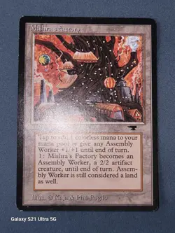 Wizards Mishra's Factory Land Autumn Magic the Gathering MTG - Image 1