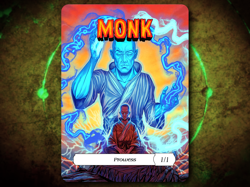 Monk 1/1 Prowess Full Art Token [by Darkside Tokens] Magic the Gathering MTG! - Image 1