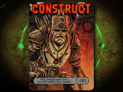 Construct 0/0 Full Art Token [by Darkside Tokens] Magic the Gathering MTG! - Image 1