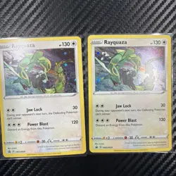 Pair Of Rayquaza ⭐ PROMO - Rayquaza SWSH029 NM Holo Black Star Pokemon Promo! - Image 1