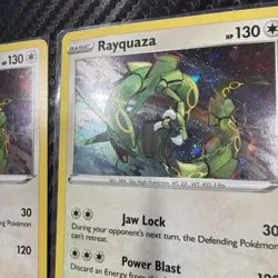 Pair Of Rayquaza ⭐ PROMO - Rayquaza SWSH029 NM Holo Black Star Pokemon Promo! - Image 3