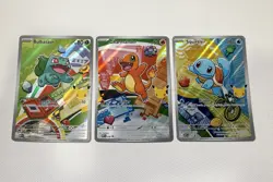 Pokemon TCG First Partner Illustration Collection Series 1 Kanto GEN 1 Starters - Image 1