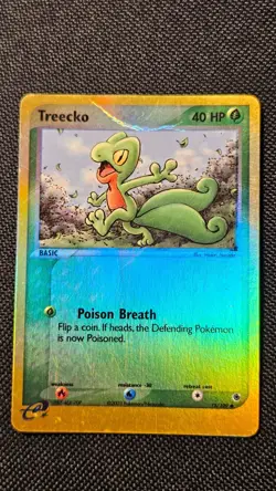 Treecko #75/109 – Reverse Holo – Pokemon Ruby & Sapphire – Crease DMG - Image 2