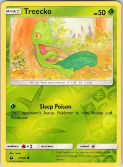 TREECKO 7/168 CELESTIAL STORM POKEMON REVERSE HOLO MP - Image 1