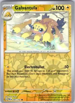 GALVANTULA 065/182 PARADOX RIFT POKEMON REVERSE HOLO NM/M - Image 1