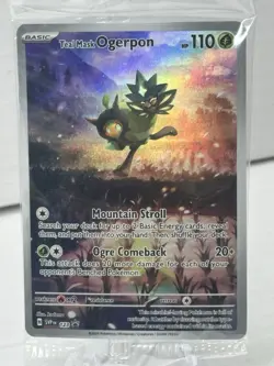 Pokemon TCG Teal Mask Ogerpon Holo SVP #123 Sealed Promo Card - Image 1