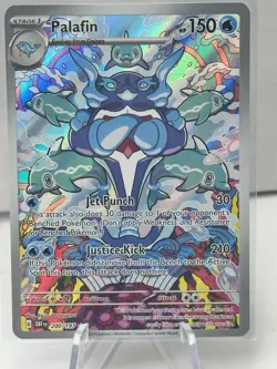 Pokemon Palafin 200/197 Illustration Rare - SV03 Obsidian Flames - Pack Fresh - Image 1