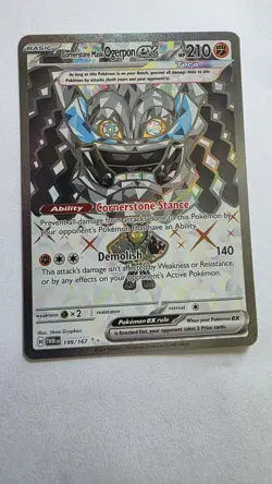 Pokemon TCG Cornerstone Mask Ogerpon EX Twilight Masquerade 199/167 - Image 1