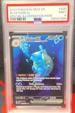 Pokemon 2023 SV:151 Blastoise ex 200/165 Special Illustration Rare PSA MINT 9 - Image 1