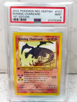 2002 Pokemon Neo Destiny 1st Edition Shining Charizard #107 Mint - Image 1