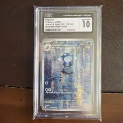 2023 Pokemon Scarlet & Violet Illustration Rare #176 Poliwhirl CGC 10 GEM MINT - Image 1