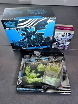 Pokemon Black Bolt ETB & Tech Sticker Collection + White Flare Booster Bundle - Image 1