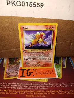 Pokemon 2000 Neo Revelation Entei 1st Edition Non Holo #17/64 NM-LP - Image 1