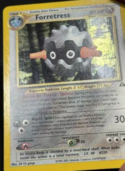 Pokemon Forretress #2/75 Neo Discovery Holo LP - Image 4