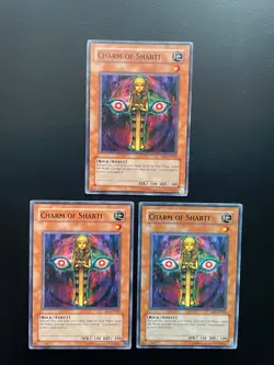 Yugioh Charm of Shabti DR1-EN022 Common Unlimited Edition LP/MP X3 - Image 1