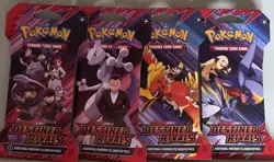 4x Pokemon TCG Scarlet & Violet Destined Rivals Sleeved Packs Sealed Quick Ship! - Image 1