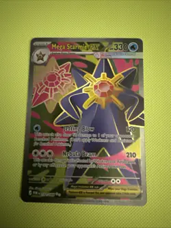 Mega Starmie ex 102/088 - Full Art Ultra Rare - Pokemon TCG: Perfect Order - NM - Image 1