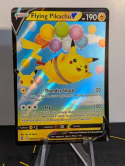 Flying Pikachu V 006/025 NM- Celebrations-Holo Ultra Rare- Pokemon TCG - Image 1