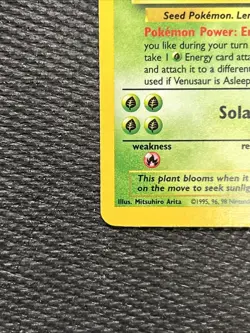 Pokemon TCG [NM] Venusaur Base Set 15/102 Holo 1999-2000 Wizards Base Set - Image 5