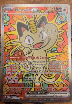 2026 Pokemon Perfect Order Meowth ex Special Illustration Rare #121/088 - Image 1