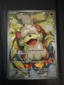 Pokemon TCG Hisuian Growlithe Twilight Masquerade IR 181/167 - Image 1