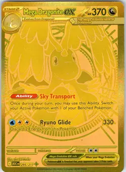 MEGA DRAGONITE EX 295/217 ME: ASCENDED HEROES POKEMON NM/M - Image 1