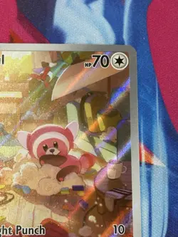 Pokemon Mega Evolution #154/132 Stufful Illustration Rare Full Art Holo - Image 4