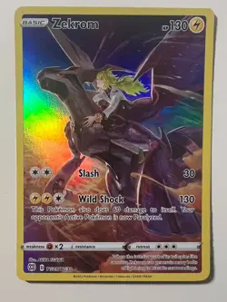 Pokemon TCG Zekrom TG05/TG30 Ultra Rare Card Brilliant Stars Alternative Art - Image 1