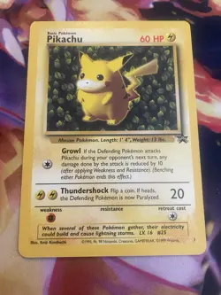 Pokemon "Ivy" PIKACHU Card BLACK STAR PROMO Set #1 Wizard of the Coast League NM - Image 1