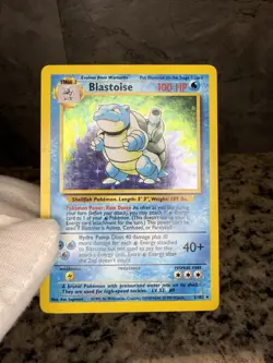 Pokemon TCG Blastoise Base Set Holo Unlimited Rare Card 2/102 - Image 2