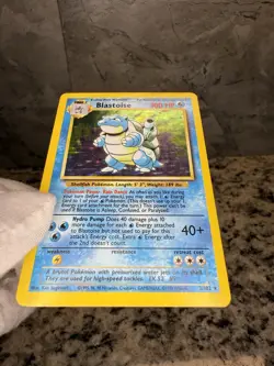 Pokemon TCG Blastoise Base Set Holo Unlimited Rare Card 2/102 - Image 3