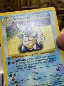 Pokemon Wartortle 042/102 Base Set (Shadowless) 1st Edition Regular Vintage -NM - Image 5