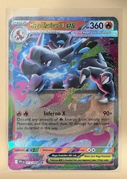2025 Mega Evolution: Phantasmal Flames 13/94 Mega Charizard X ex Double Rare (2) - Image 1
