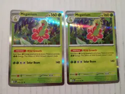 X2 2025 Pokemon Mega Evolutions HOLO Rare Meganium # 010/132 R 2X - Image 1